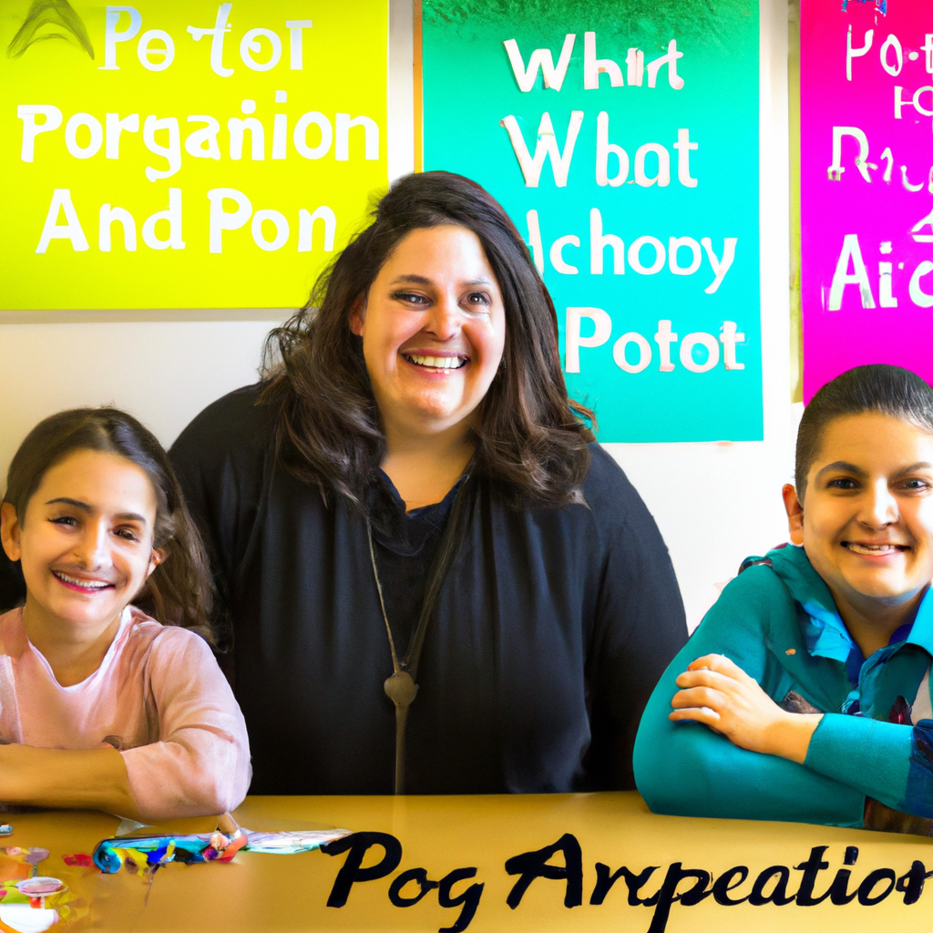 Inclusive coding classroom with teacher assisting children collaboratively